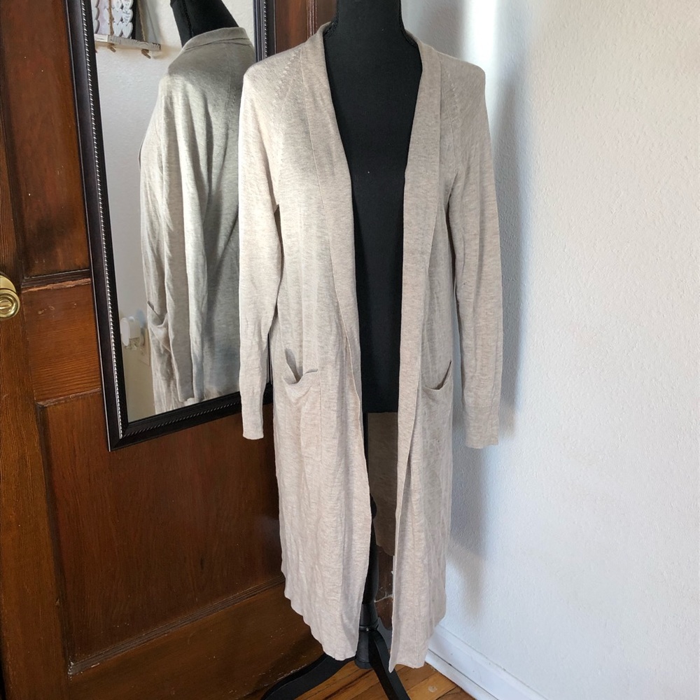 Beige Duster Cardigan